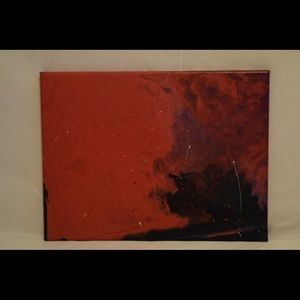 Quarantine Blues Abstract Painting